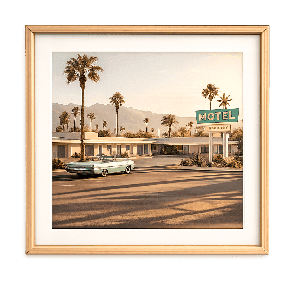 Desert Motel Morning, view 1