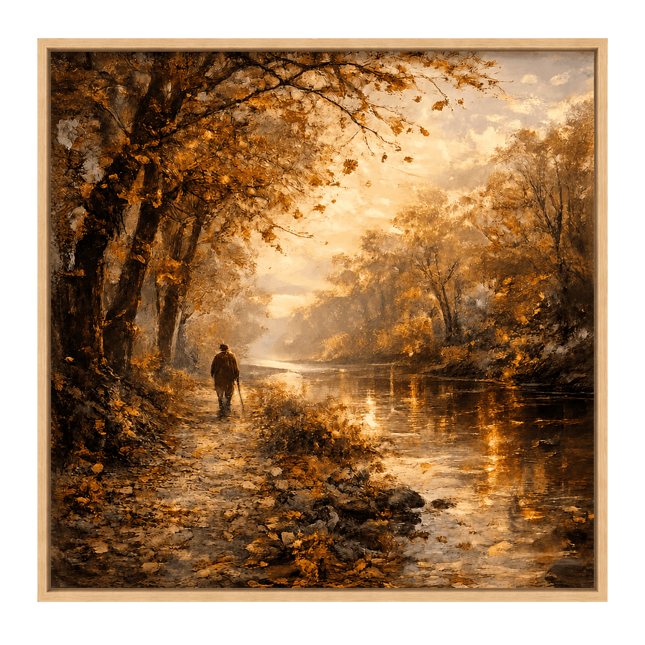 Autumn Walk by the River, view 1