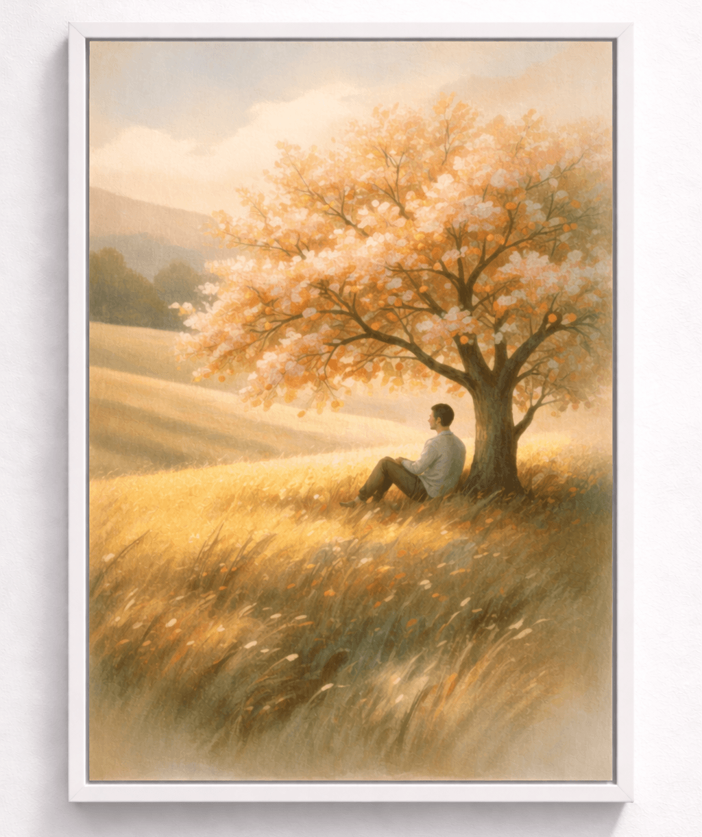 Under Apricot Tree, view 1