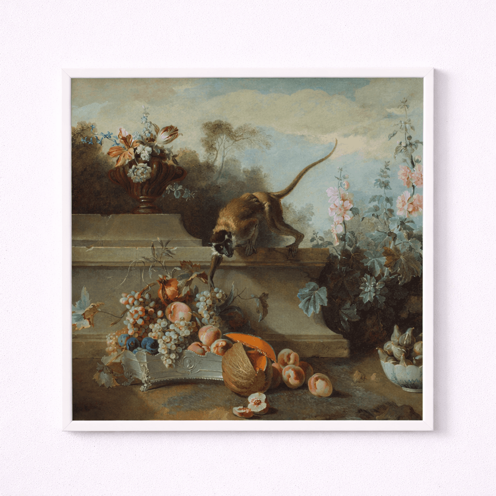 Still Life with Monkey, Fruits, and Flowers, view 1