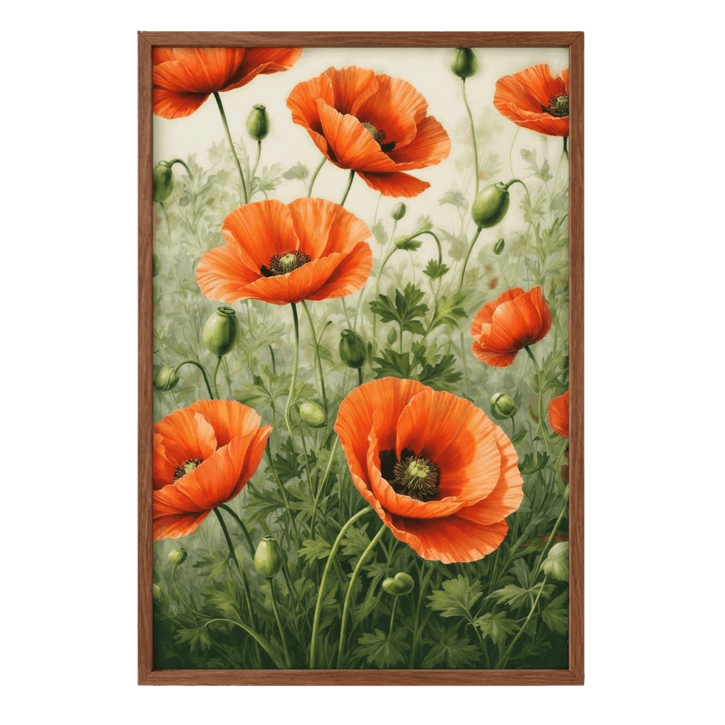 Scarlet Poppy Garden, view 1