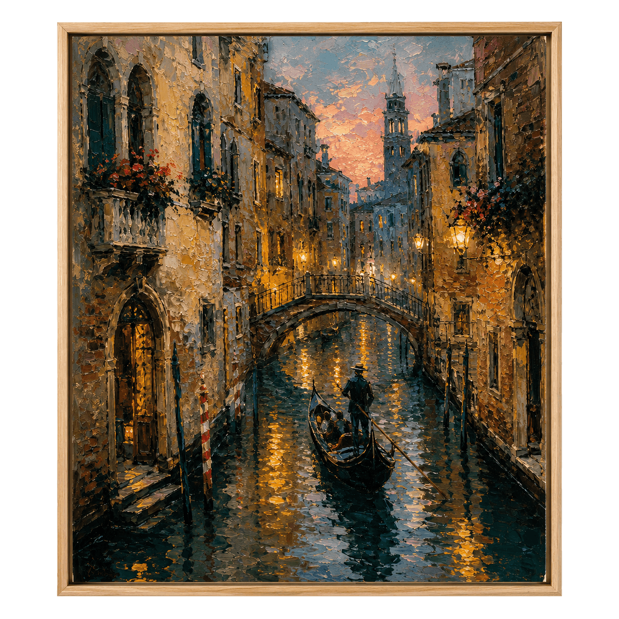Venice Canal at Twilight, view 1