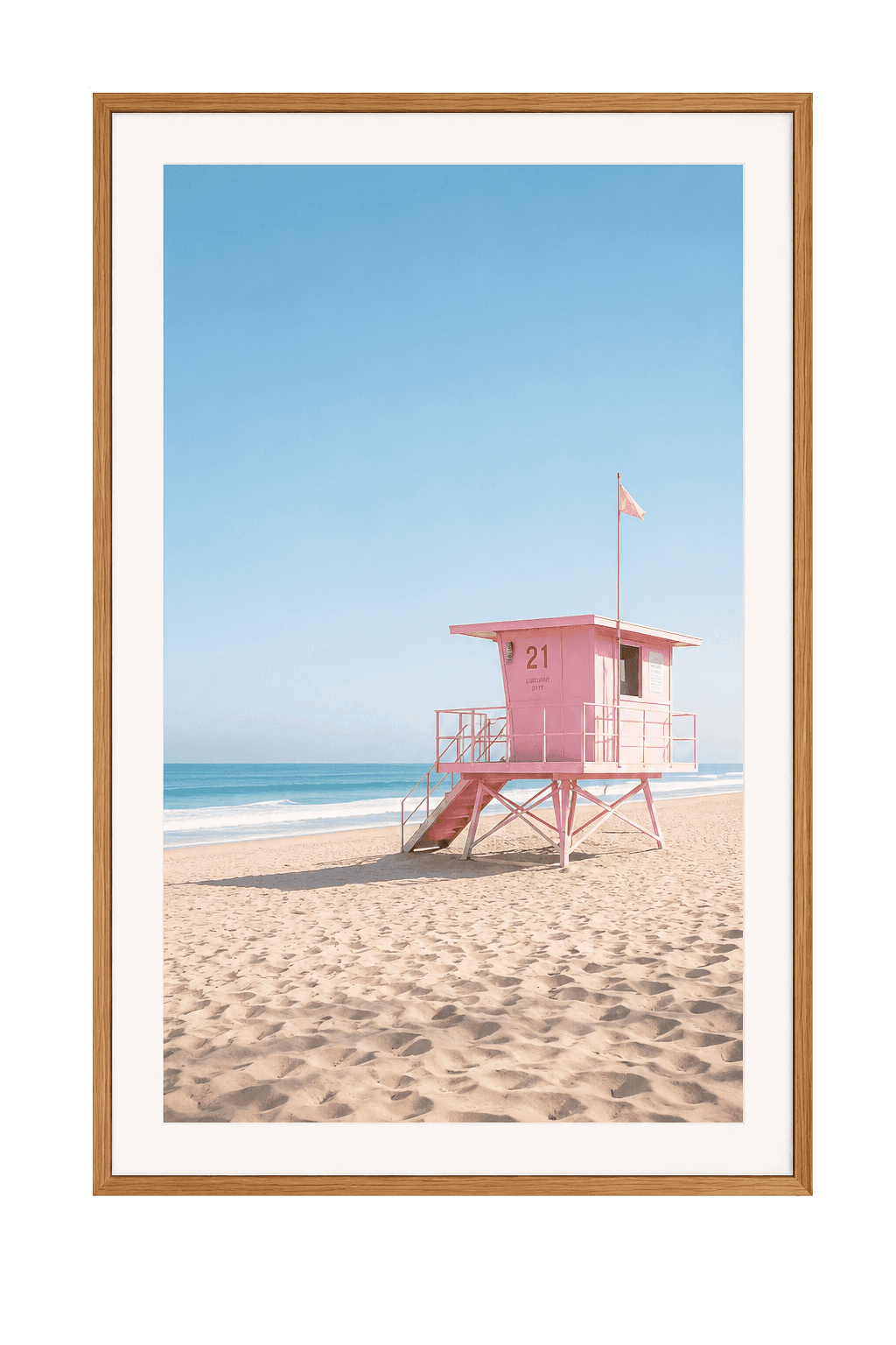 The Pink Lifeguard Tower, view 1