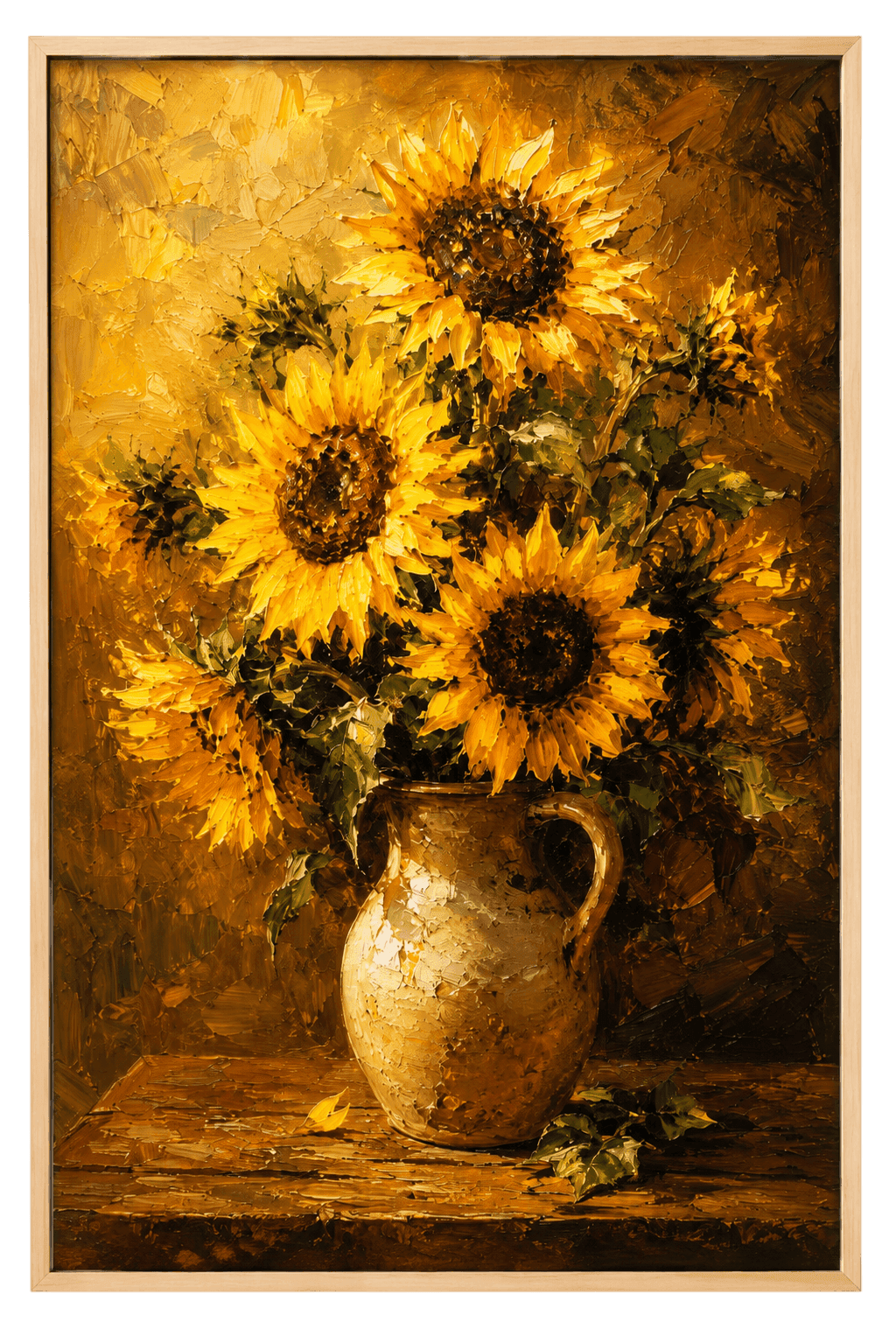 Sunflowers in a Pitcher, view 1