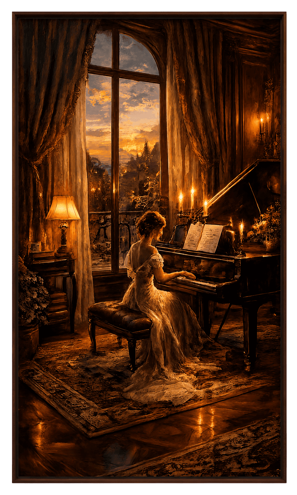 Pianist at Dusk, view 1